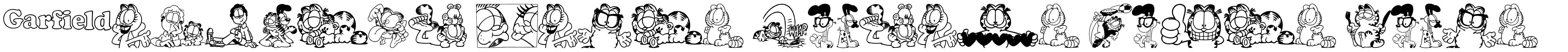 Garfield Hates Mondays Loves Fonts schriftart