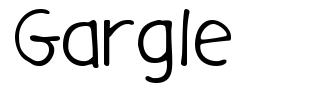 Gargle шрифт