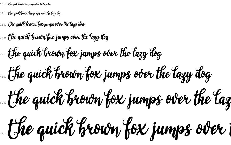 Garlix Brown шрифт Водопад