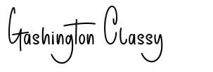 Gashington Classy font