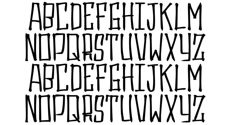 Gasruxfont specimens