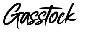 Gasstock font
