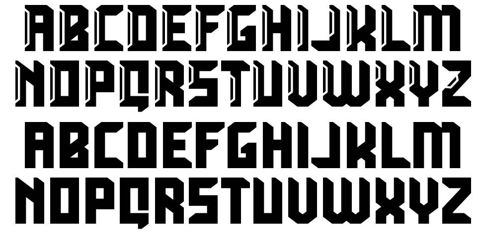 Gastino font specimens