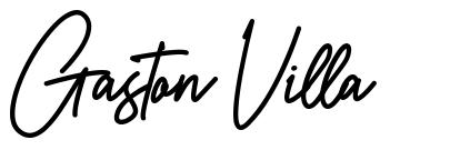 Gaston Villa шрифт