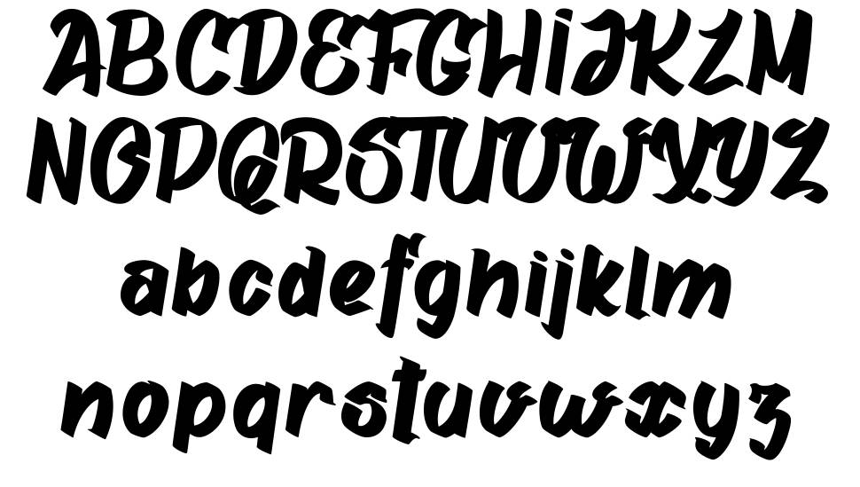 Gatalike font specimens