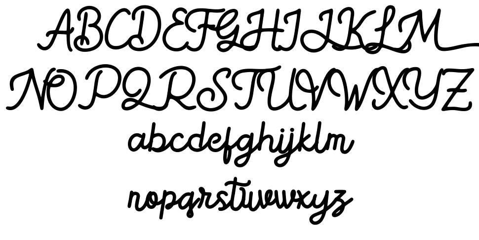 Gatelo font Örnekler