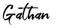Gathan шрифт