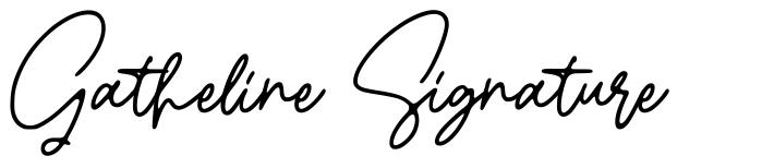 Gatheline Signature フォント