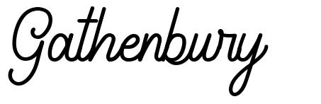 Gathenbury 字形