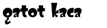 Gatot Kaca font