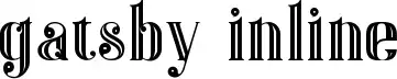 Gatsby Inline font