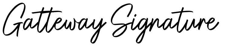 Gatteway Signature font