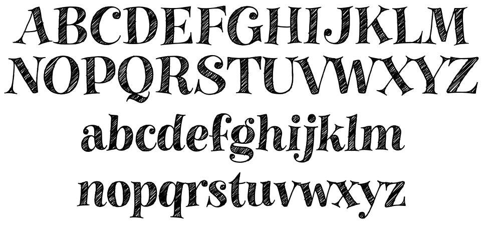 Gavabon font specimens
