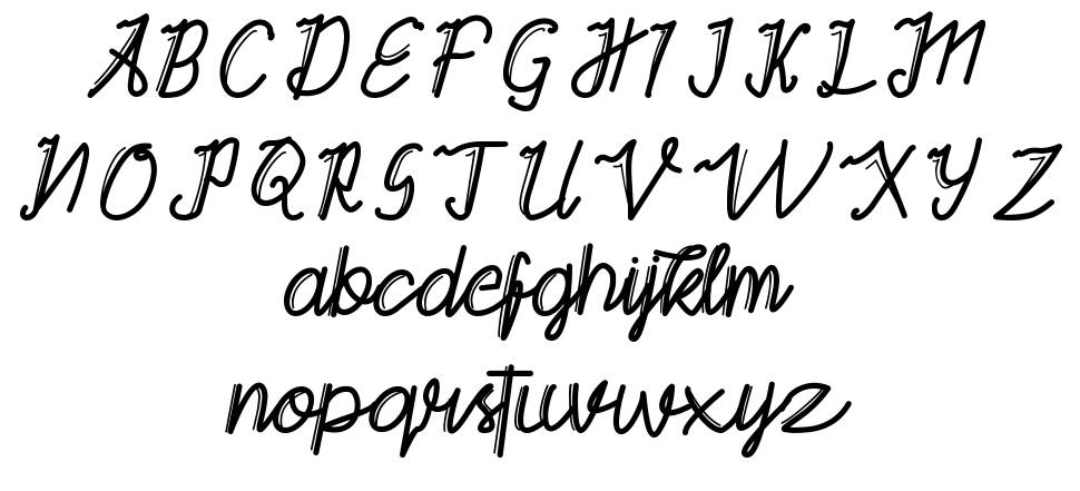 Gayatri Script フォント 標本