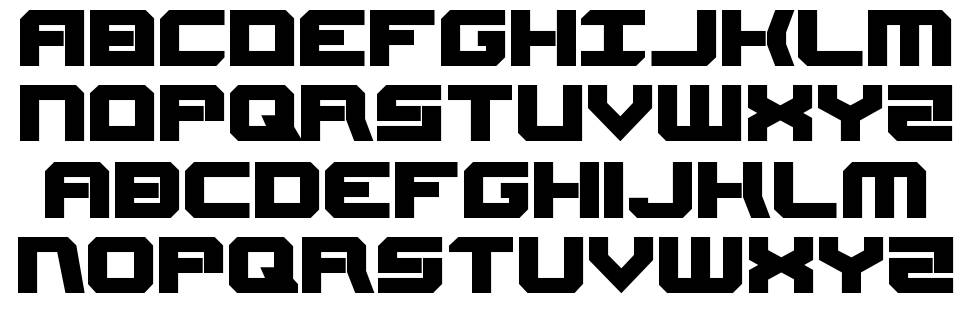 Gearhead font specimens