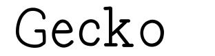 Gecko font