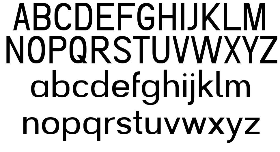 Geelactix Sans 字形 标本