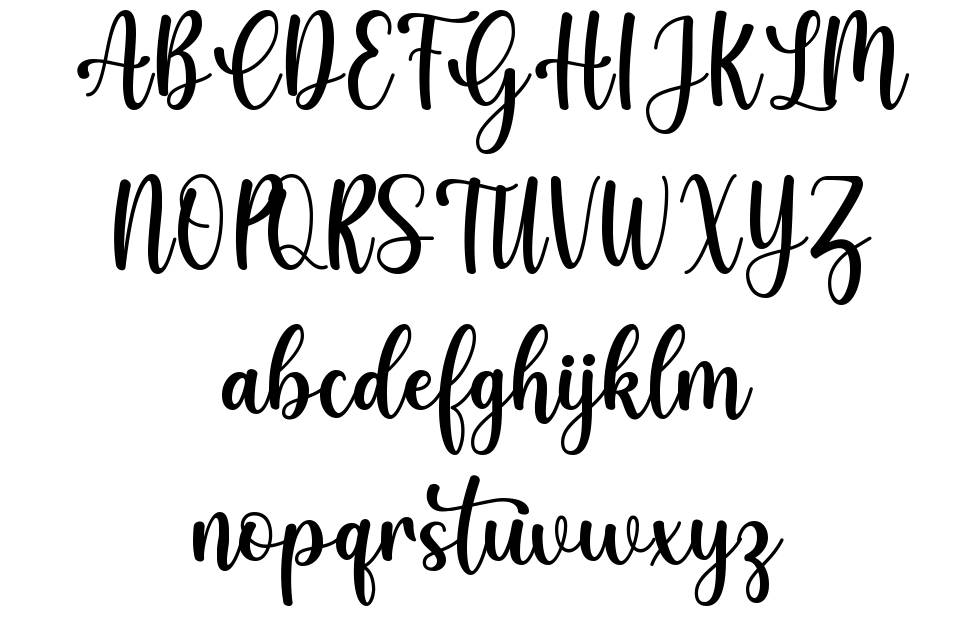 Gelato font Örnekler