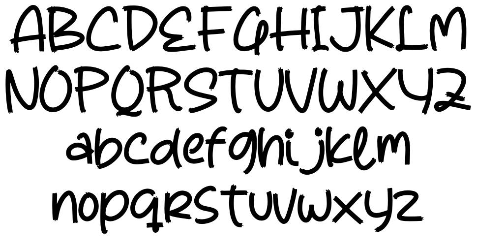 Gelima font specimens