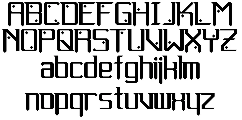 Gemcutfont specimens