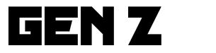 Gen Z font