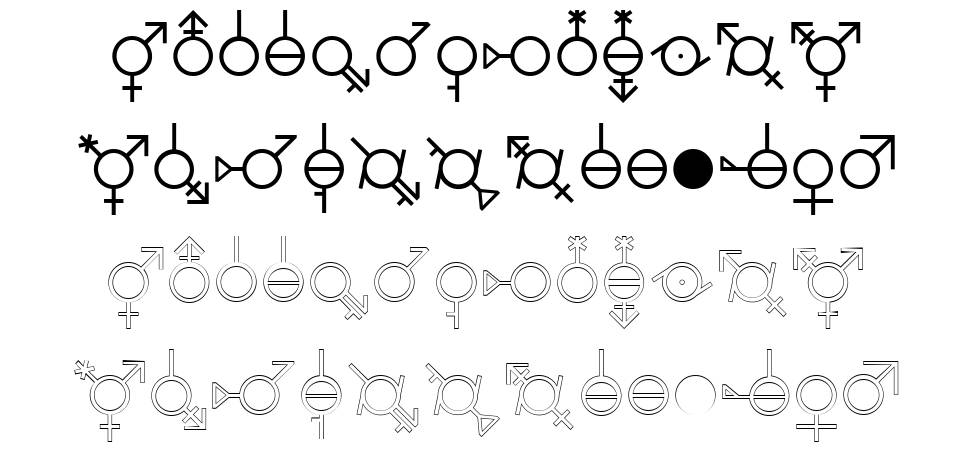 Gender Dorama font specimens