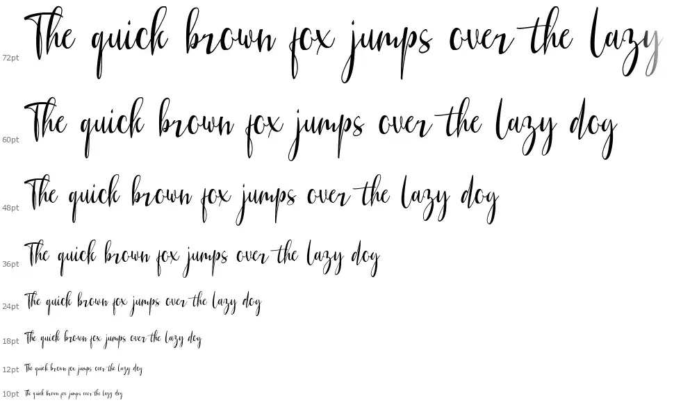 Generating Script font Waterfall