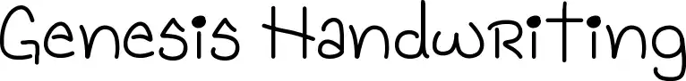 Genesis Handwriting