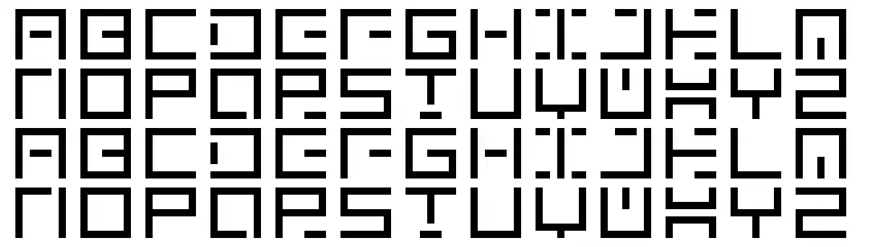 Genownfont specimens