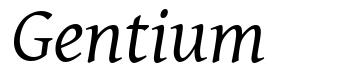 Gentium font