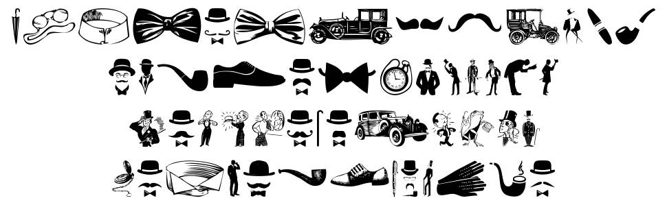 Gentleman Icons 字形 标本