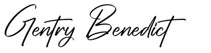 Gentry Benedict フォント