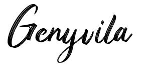 Genyvila font