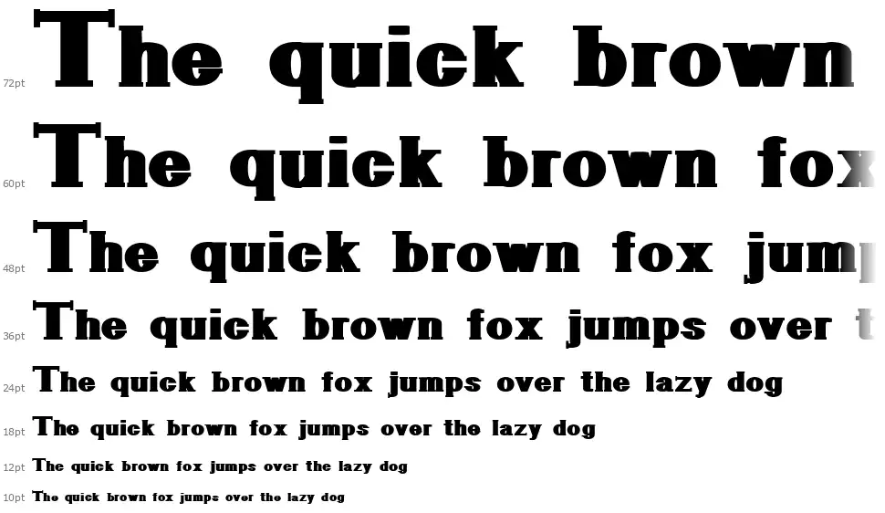 Geometric Serif PW písmo Vodopád