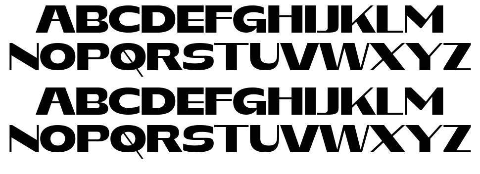 Geordina font Örnekler