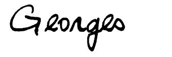 Georges schriftart