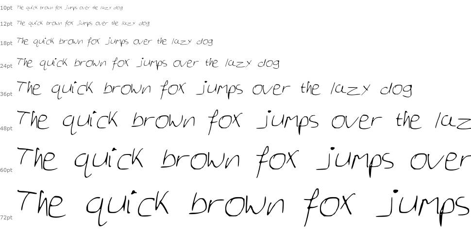 Georges Notes font Waterfall