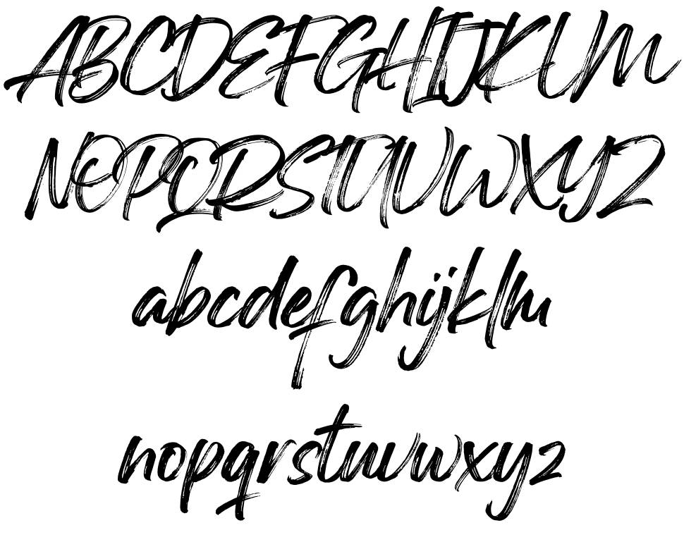 Georgia Brush font