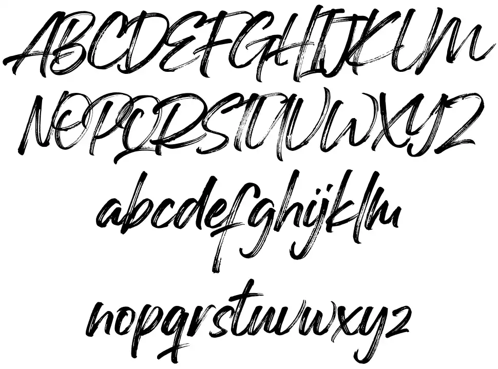 Brush Schriftart zum kostenlosen Download