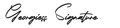 Georgiess Signature font