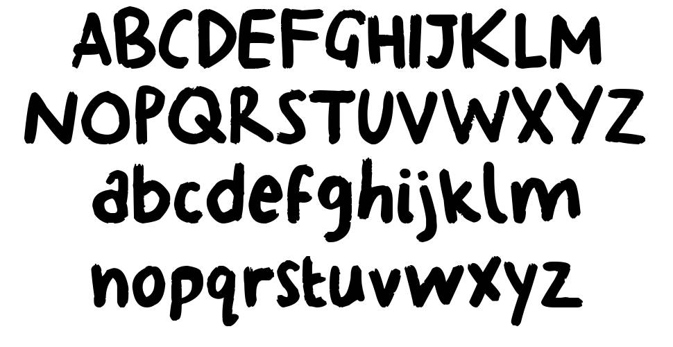 Georgina's Hand font Örnekler