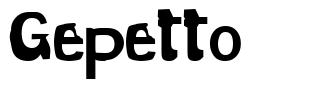 Gepetto font