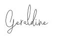 Geraldine шрифт