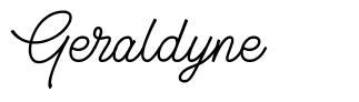 Geraldyne шрифт
