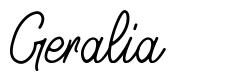 Geralia шрифт