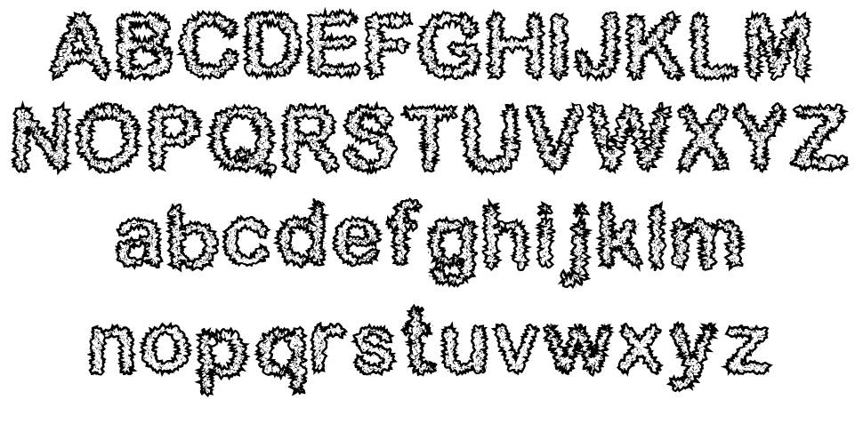 Gerigi font specimens