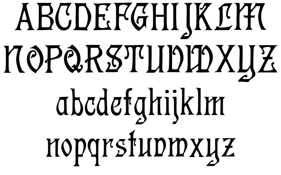 Germanica font specimens