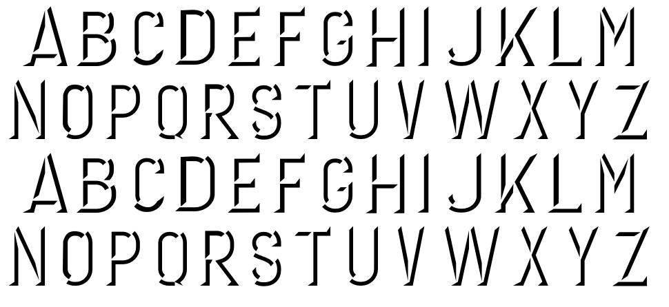 Geronimo font Örnekler