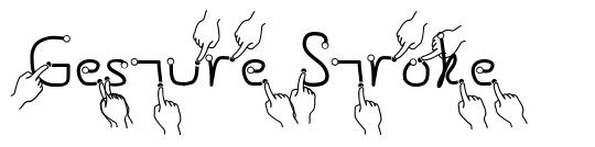Gesture Stroke шрифт