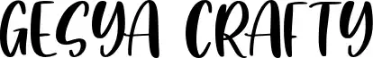 Gesya Crafty 字形